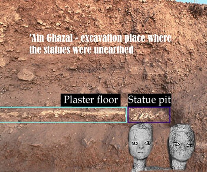 Statues de Jordanie. Crédits photo: Galerie Arthur M. Sackler Smithsonian Institution